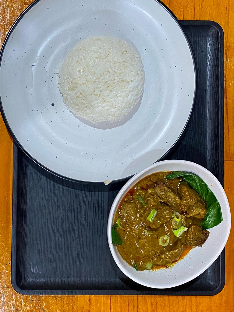 Beef Rendang With Rice